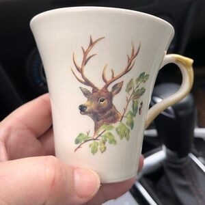 Deer & Woods Design Niderville Porcelain 6 Coffee Cups.Elegant/Mint. Great Gift.